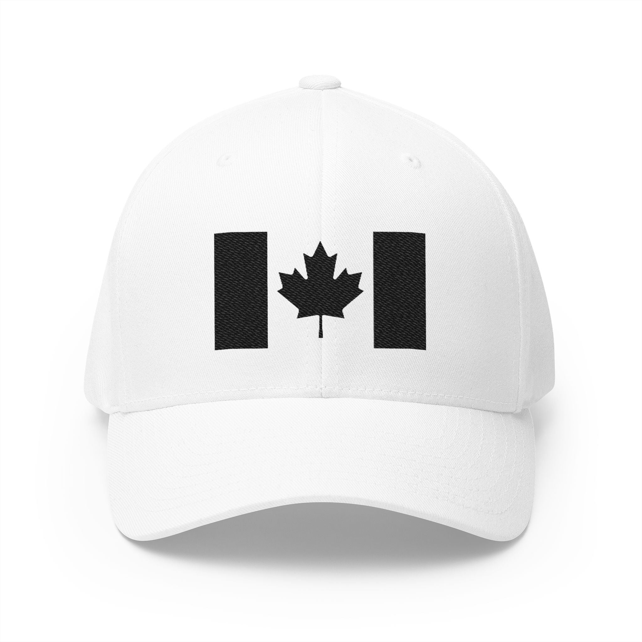 Embroidered Canadian Flag Flex-Fit Cap