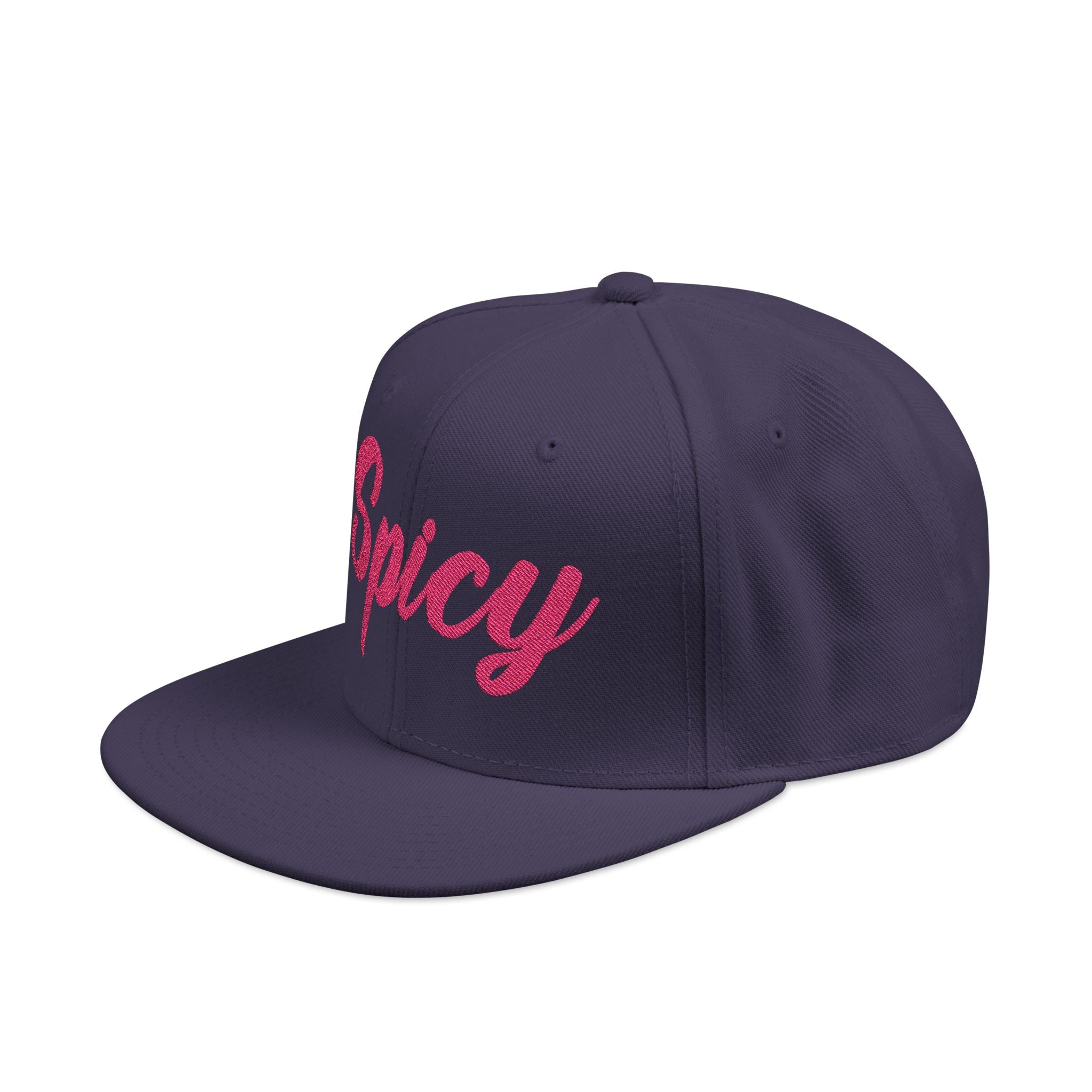 Pink 'Spicy' Embroidered Snapback Hat