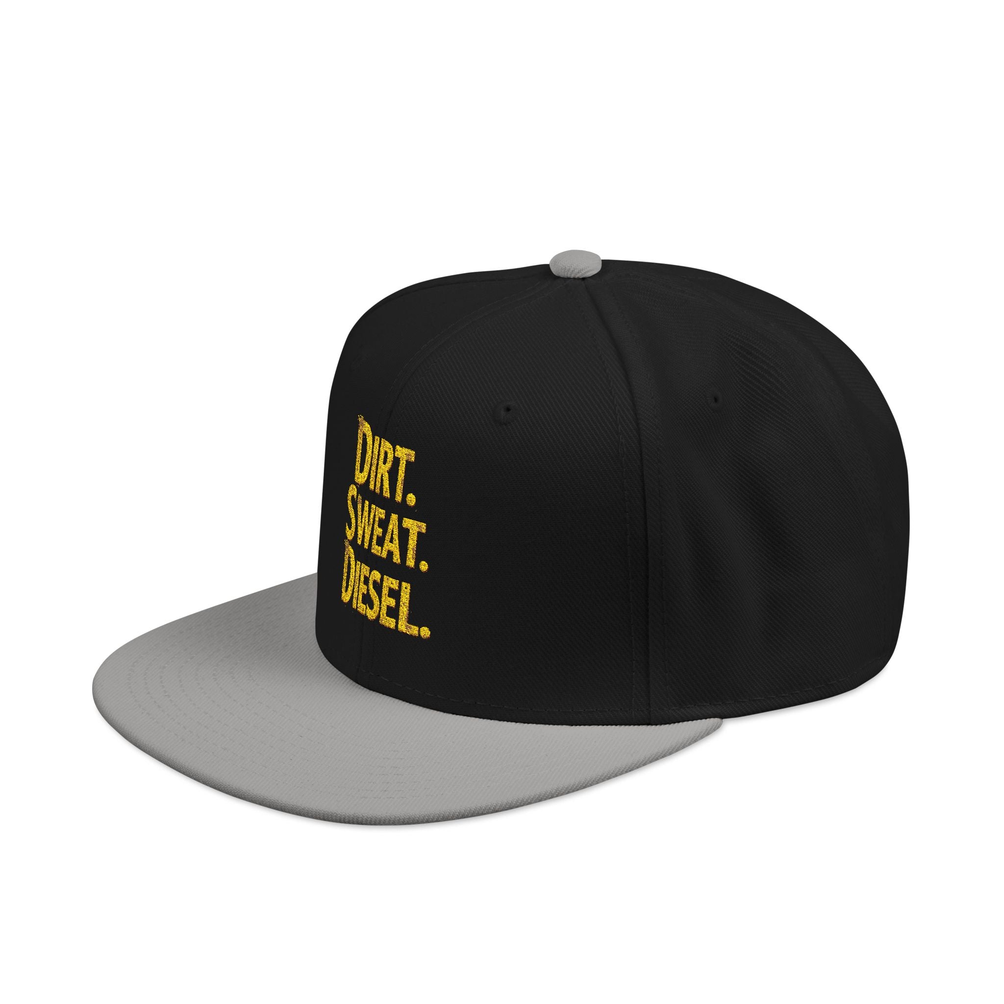 'Dirt. Sweat. Diesel.' Embroidered Snap-Back.