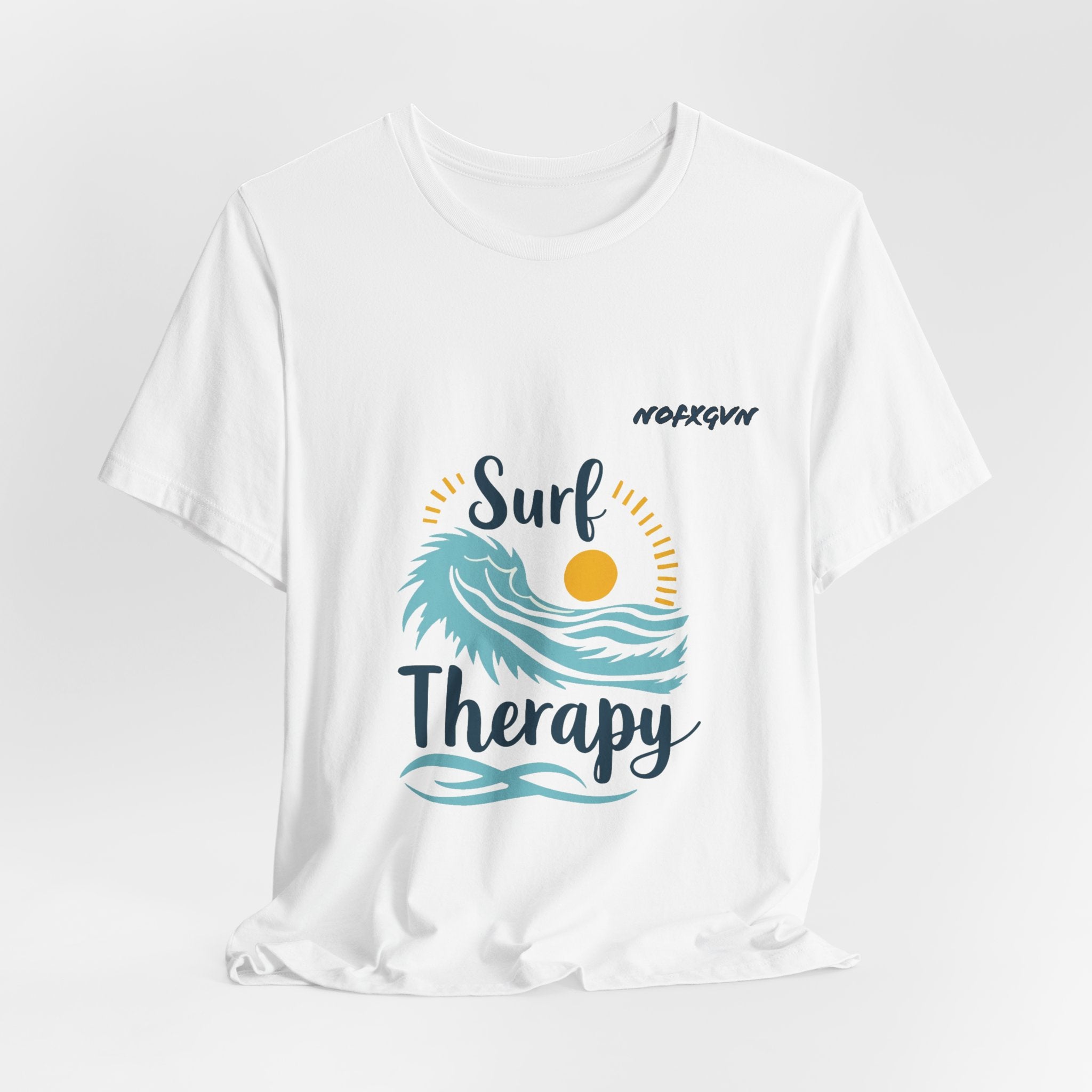 Surf Therapy Tee — Vintage Wave & Sun Casual T-Shirt