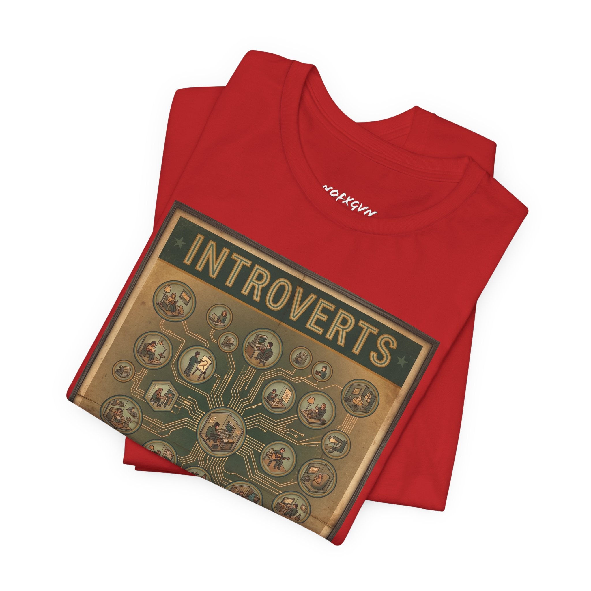 Introverts Unite Tee - Vintage Social Distancing T‑Shirt