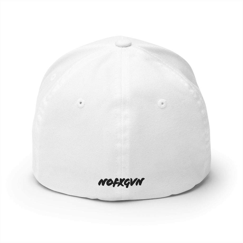 Embroidered Black & White American Flag Cap