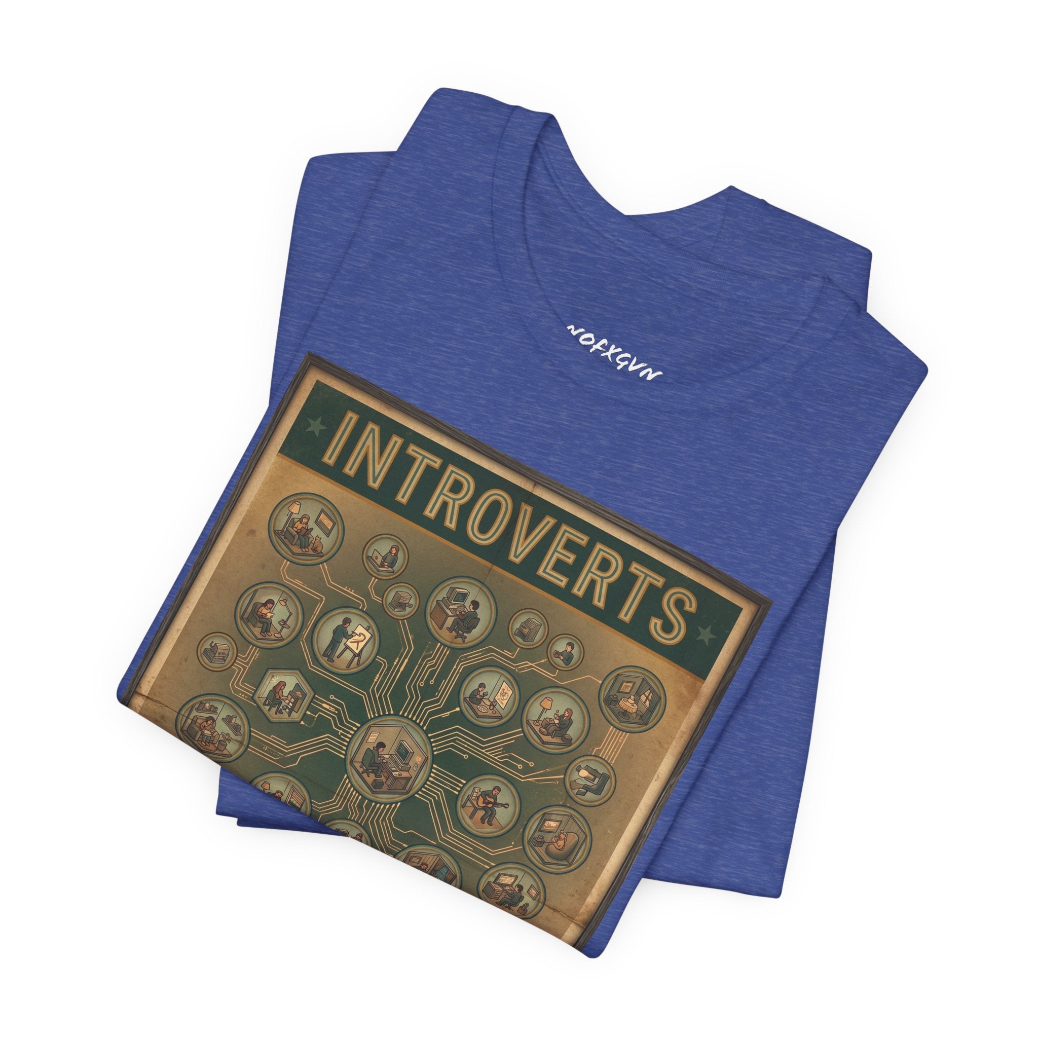 Introverts Unite Tee - Vintage Social Distancing T‑Shirt