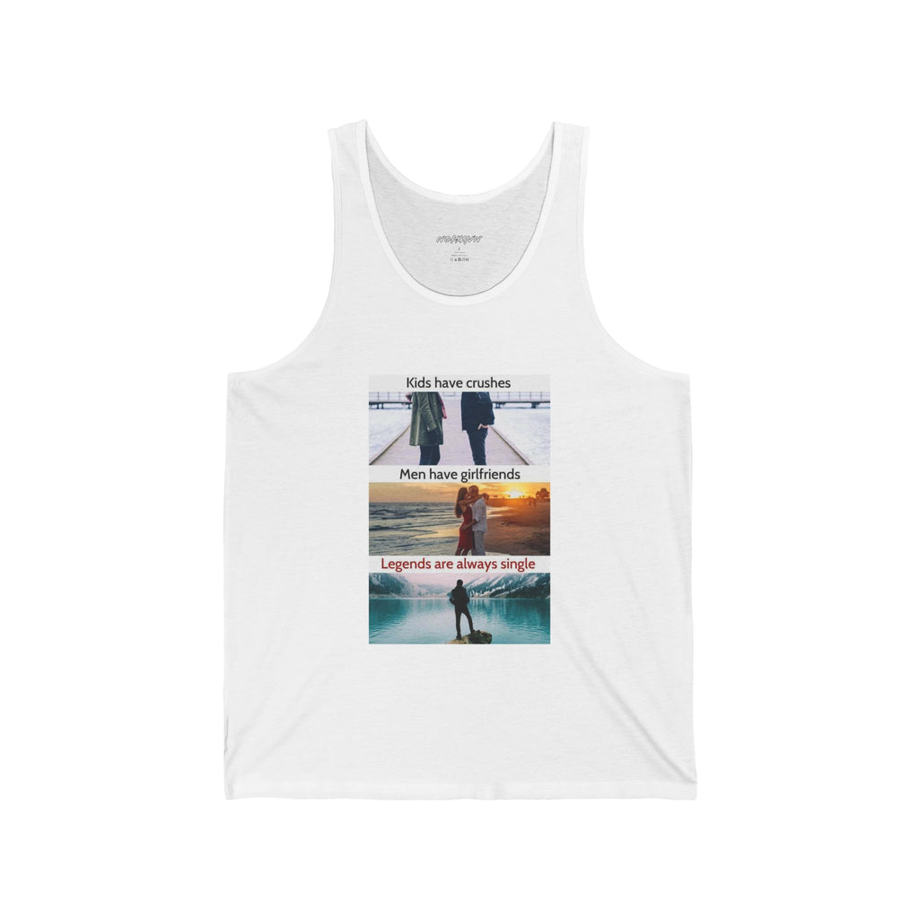 Legends Stay Single Tank Top in White | NOFXGVN