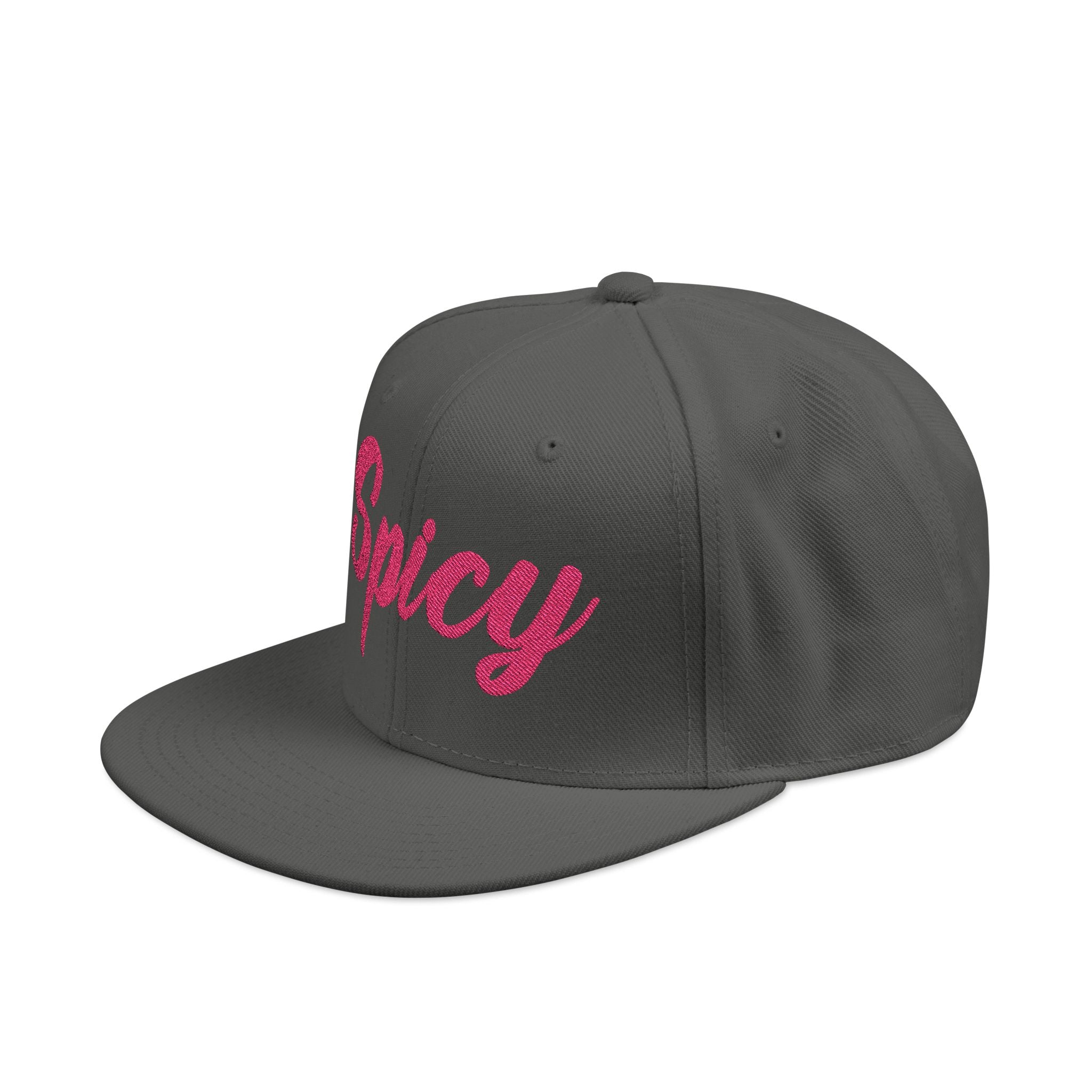 Pink 'Spicy' Embroidered Snapback Hat