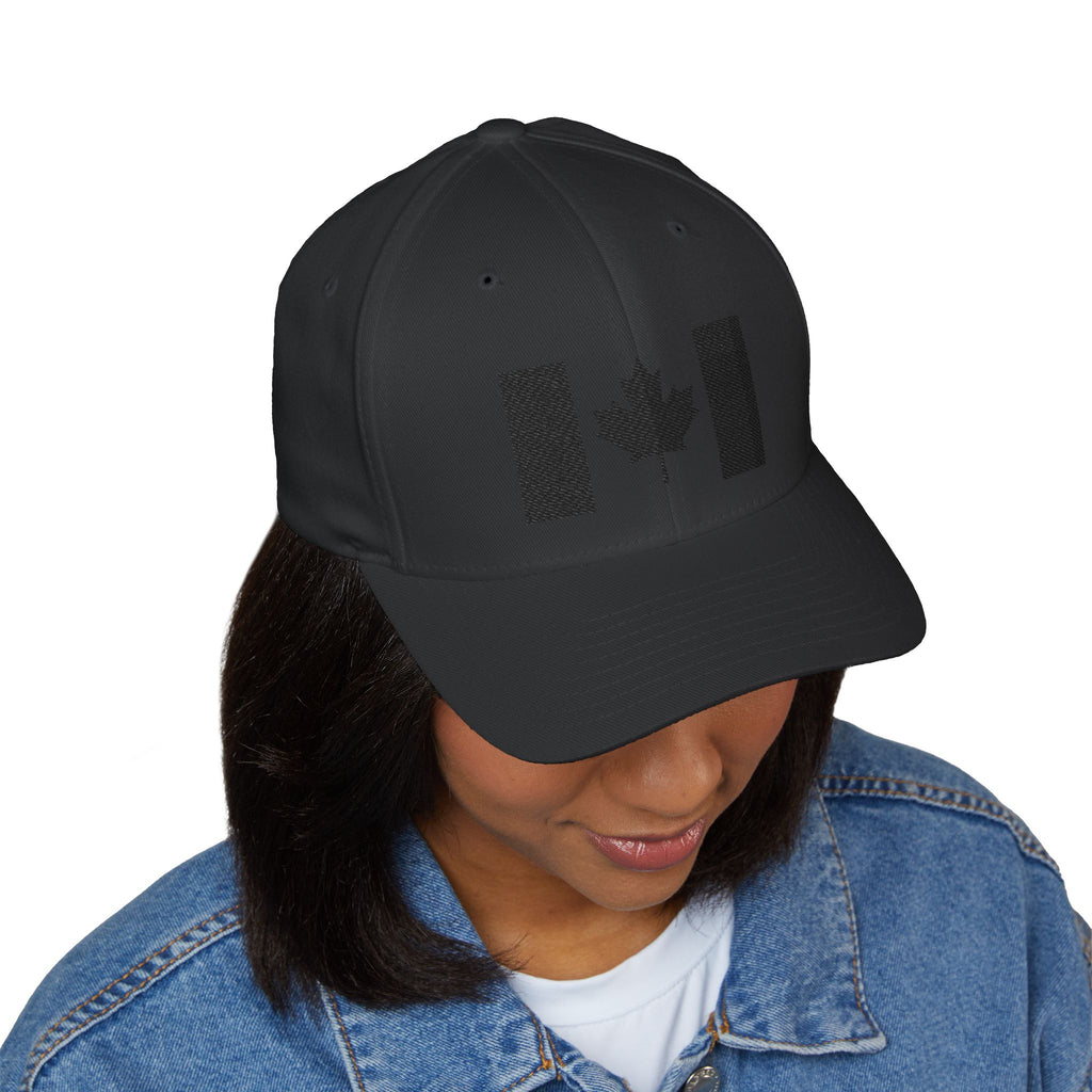Embroidered Canadian Flag Flex-Fit Cap