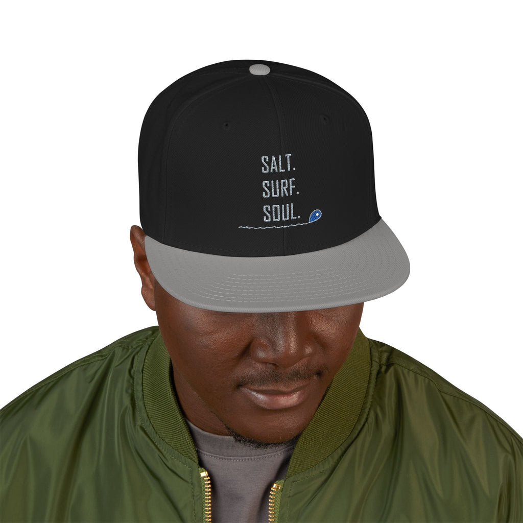 Embroidered 'Salt.Surf.Soul.' Snapback Hat