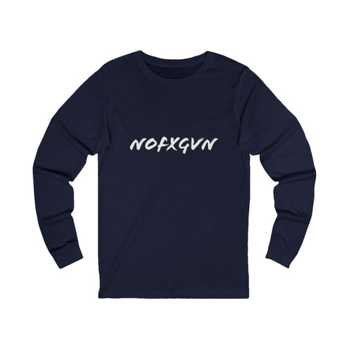 'send it.' Long Sleeve Tee in Navy | NOFXGVN