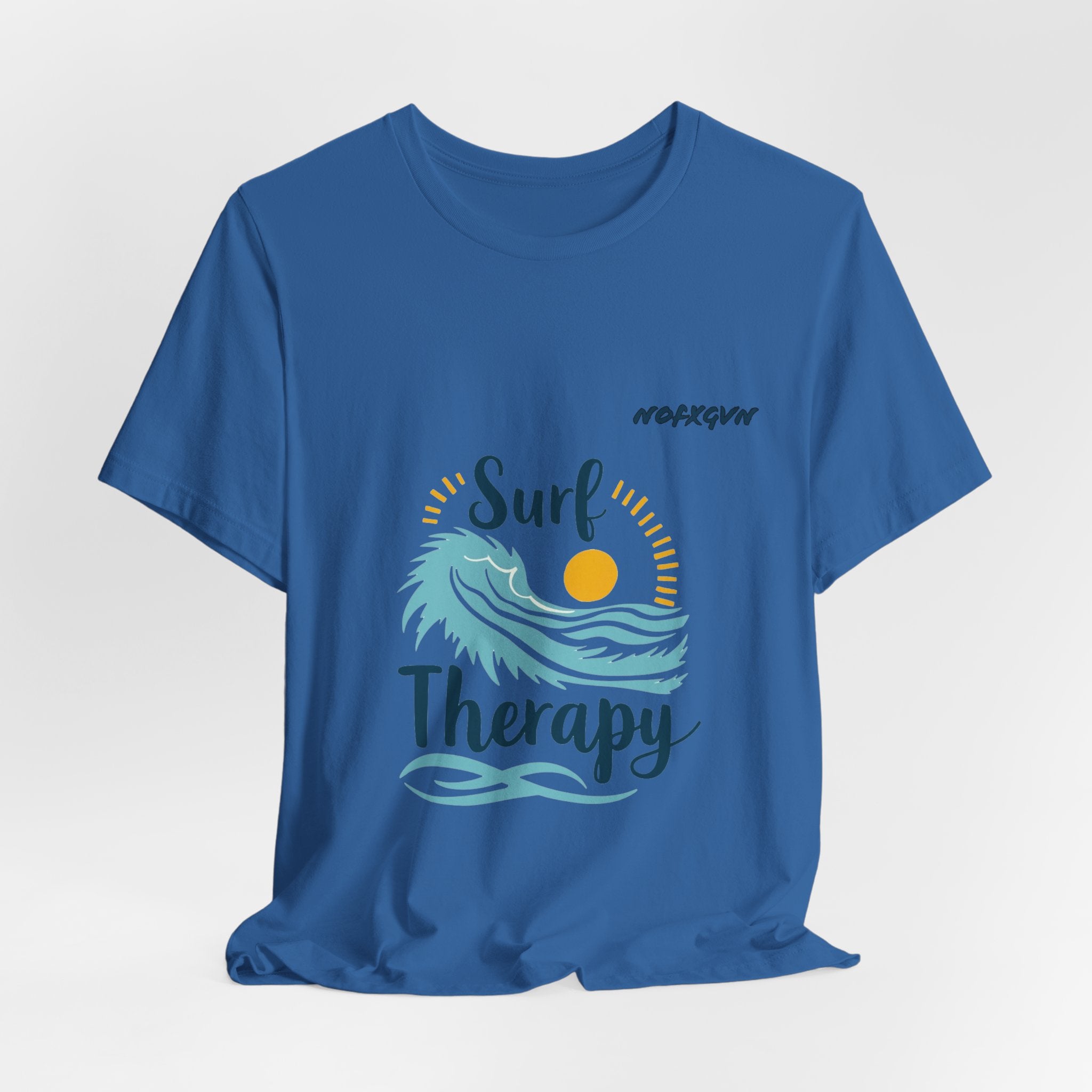 Surf Therapy Tee — Vintage Wave & Sun Casual T-Shirt