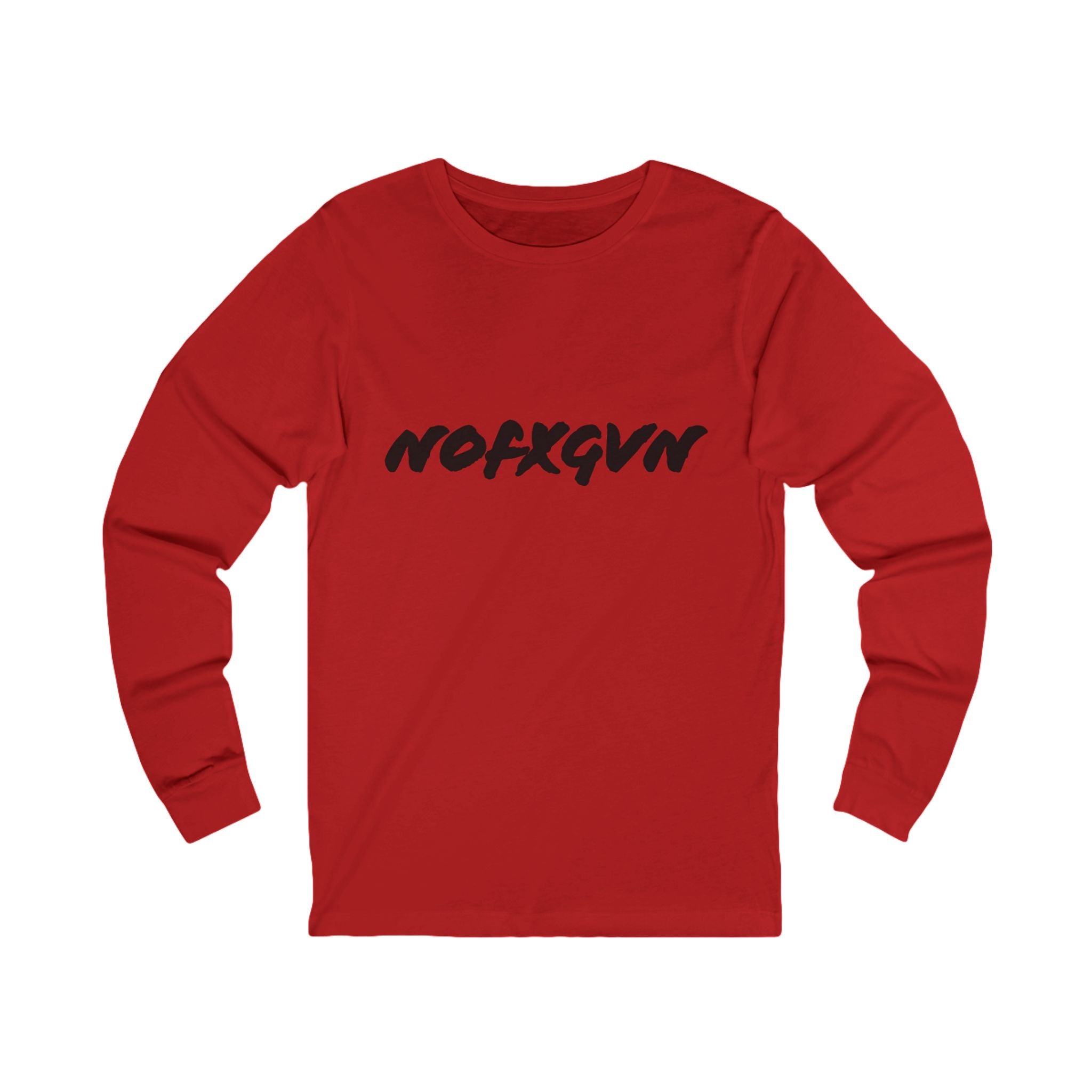 NOFXGVN Long Sleeve Tee in Red | NOFXGVN