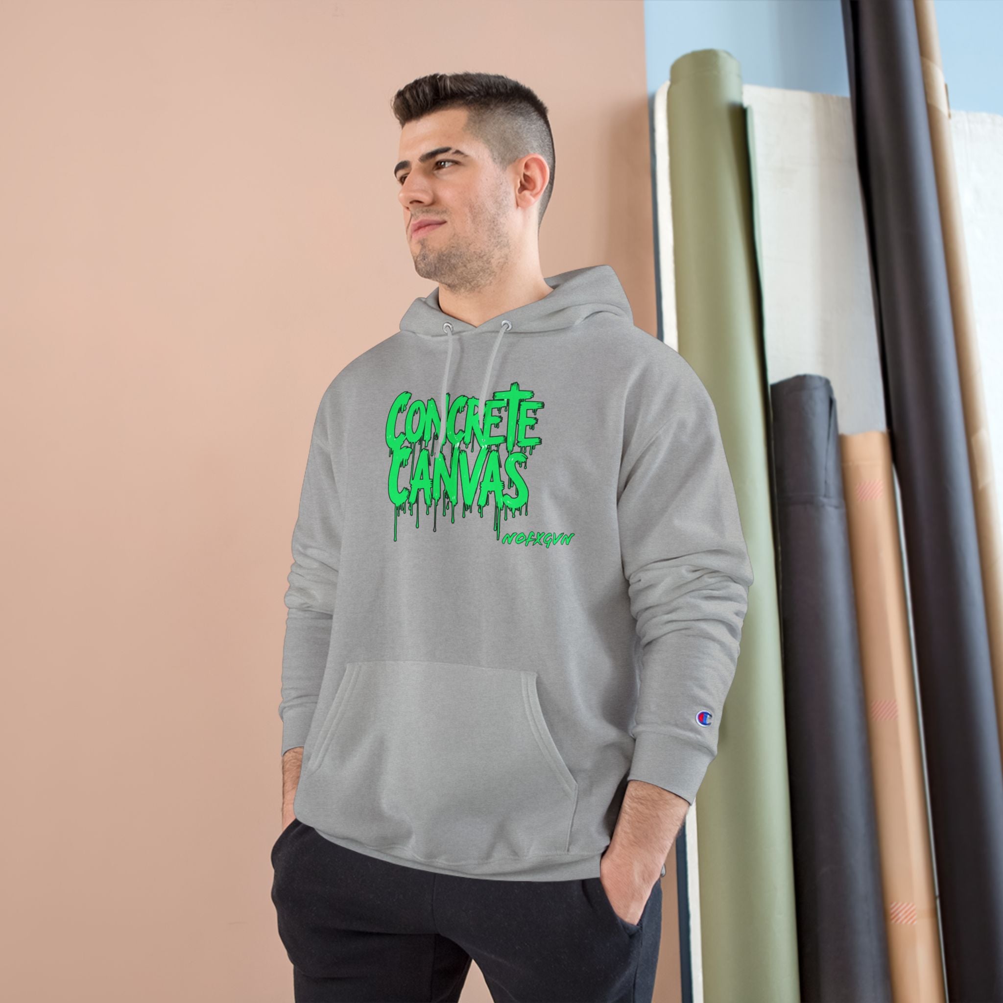 'Concrete Canvas'  Champion Hoodie