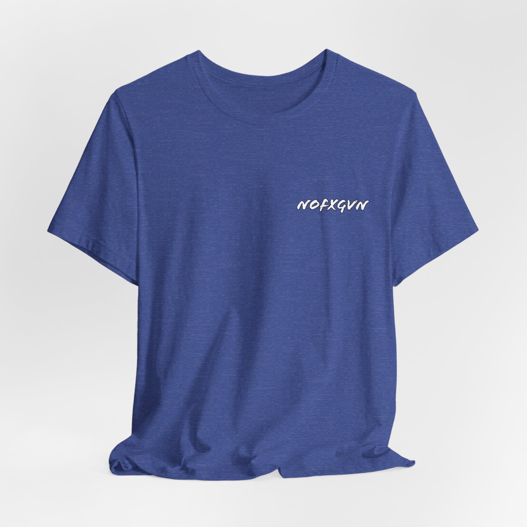 Skull & Headphones Tee in Heather True Royal | NOFXGVN