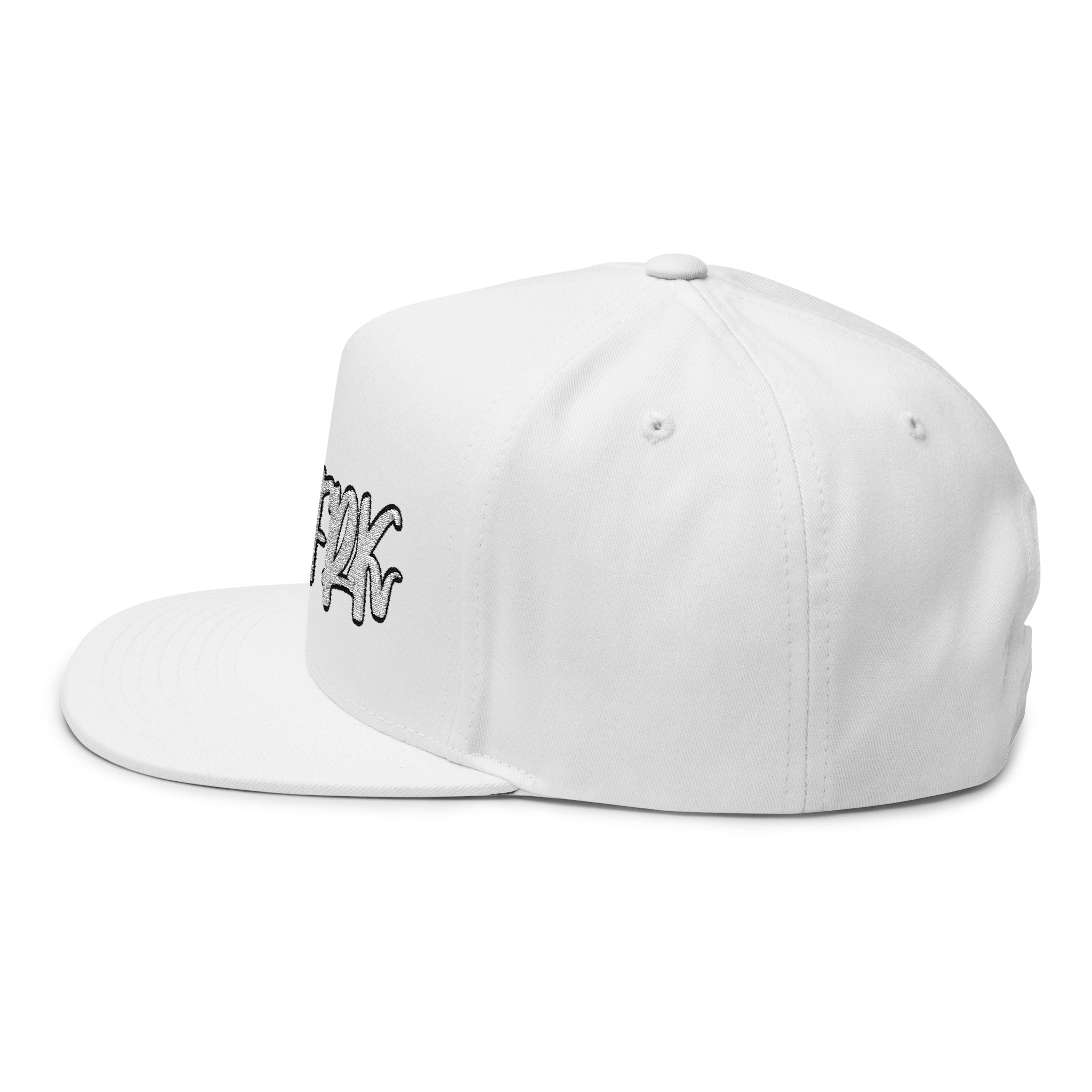 DZLFRK Script Logo Flat Bill Cap | Embroidered Snapback