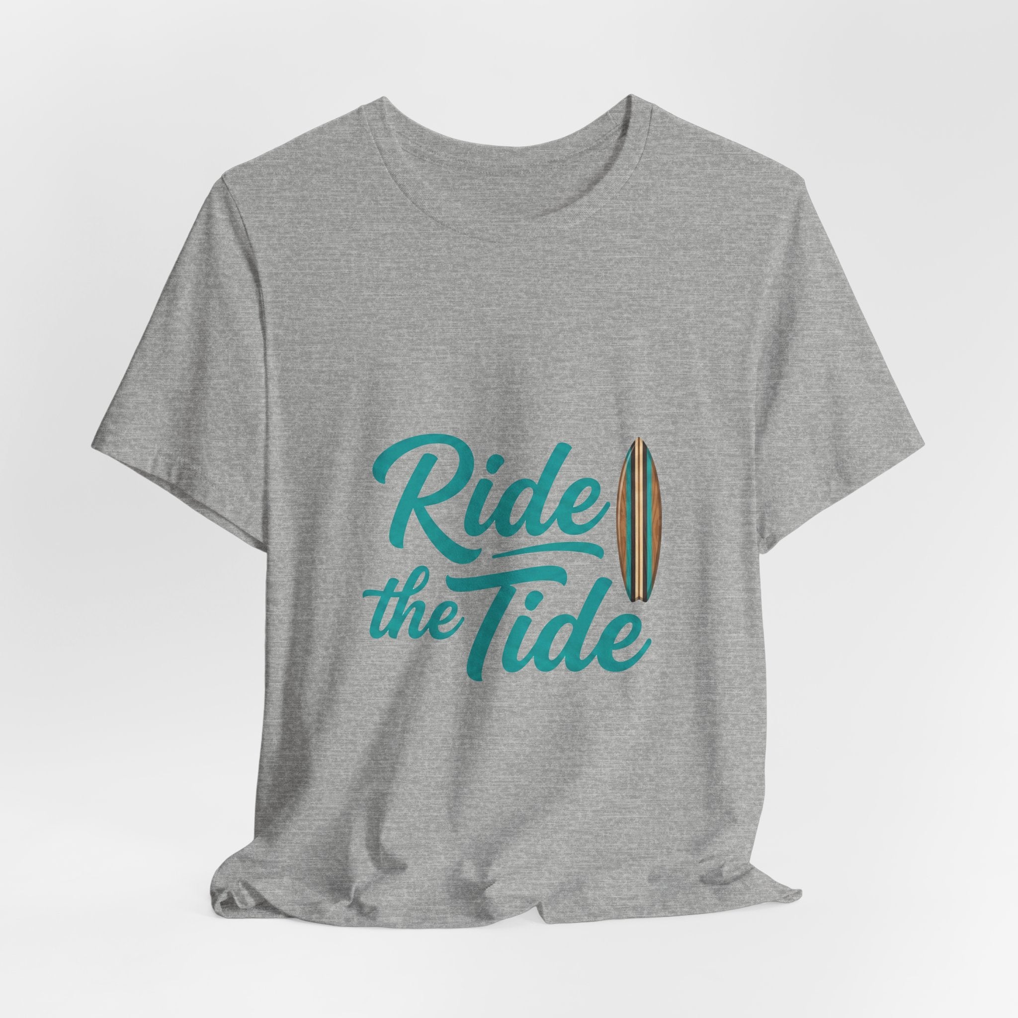 Ride the Tide Surf T‑Shirt in Athletic Heather | NOFXGVN