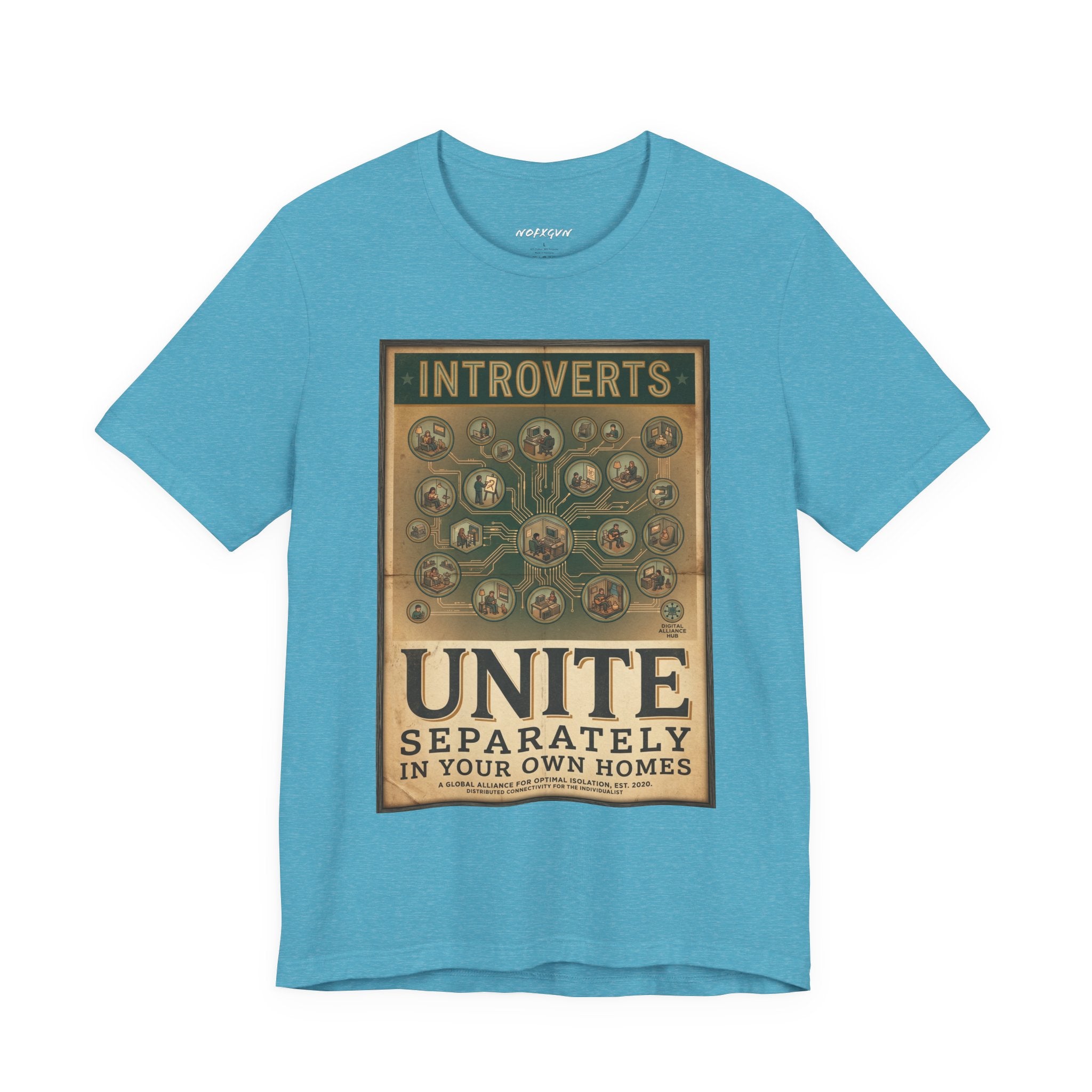 Introverts Unite Tee - Vintage Social Distancing T‑Shirt