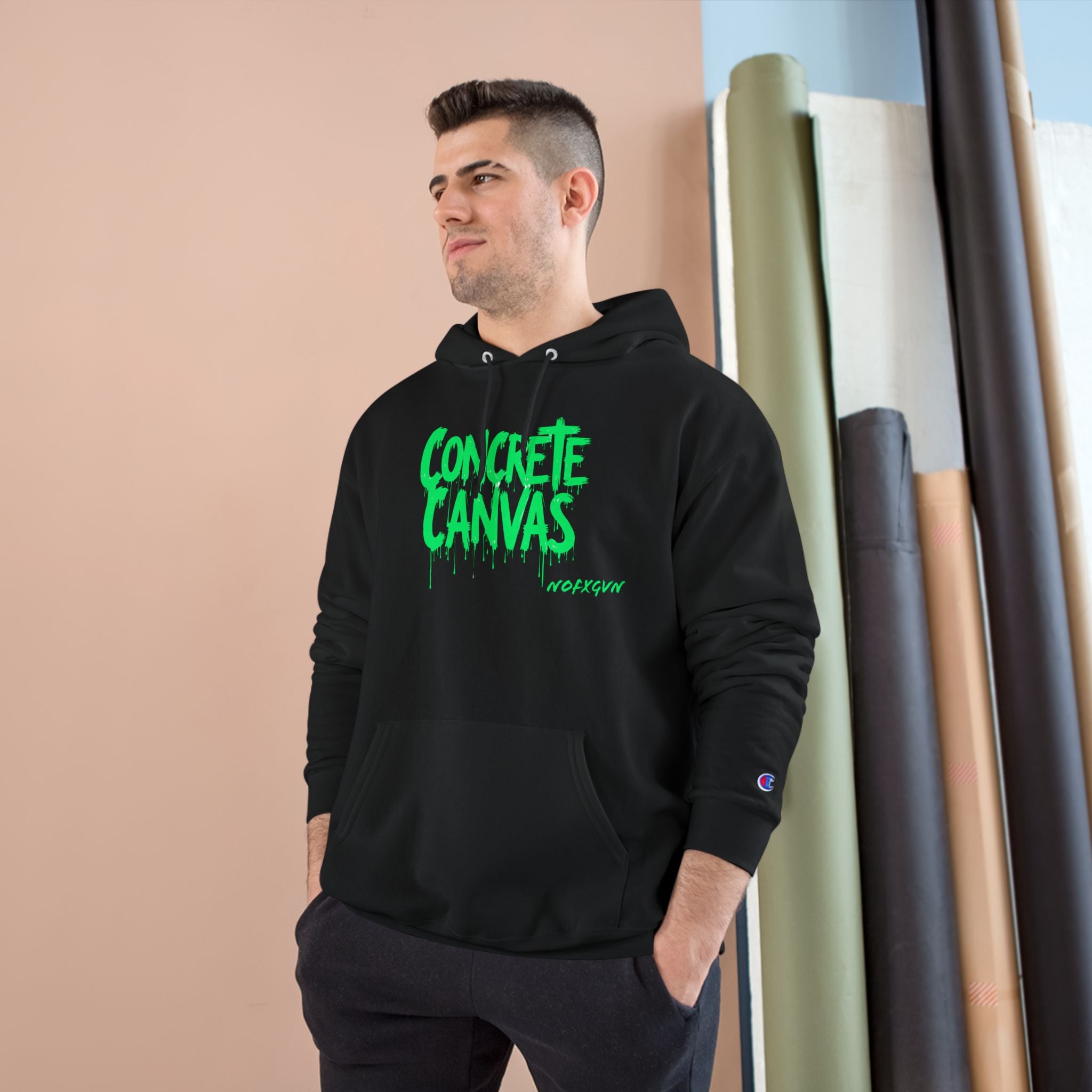 'Concrete Canvas'  Champion Hoodie
