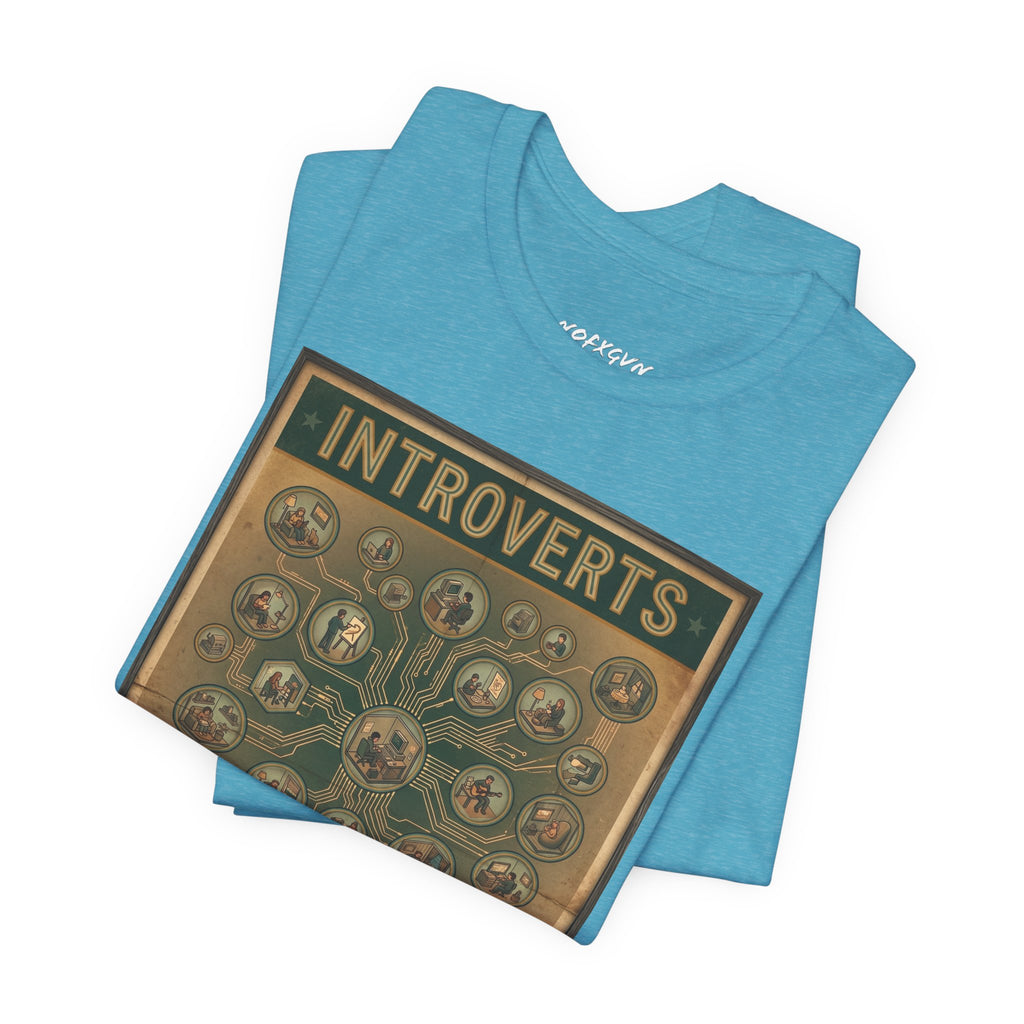 Introverts Unite Tee - Vintage Social Distancing T‑Shirt
