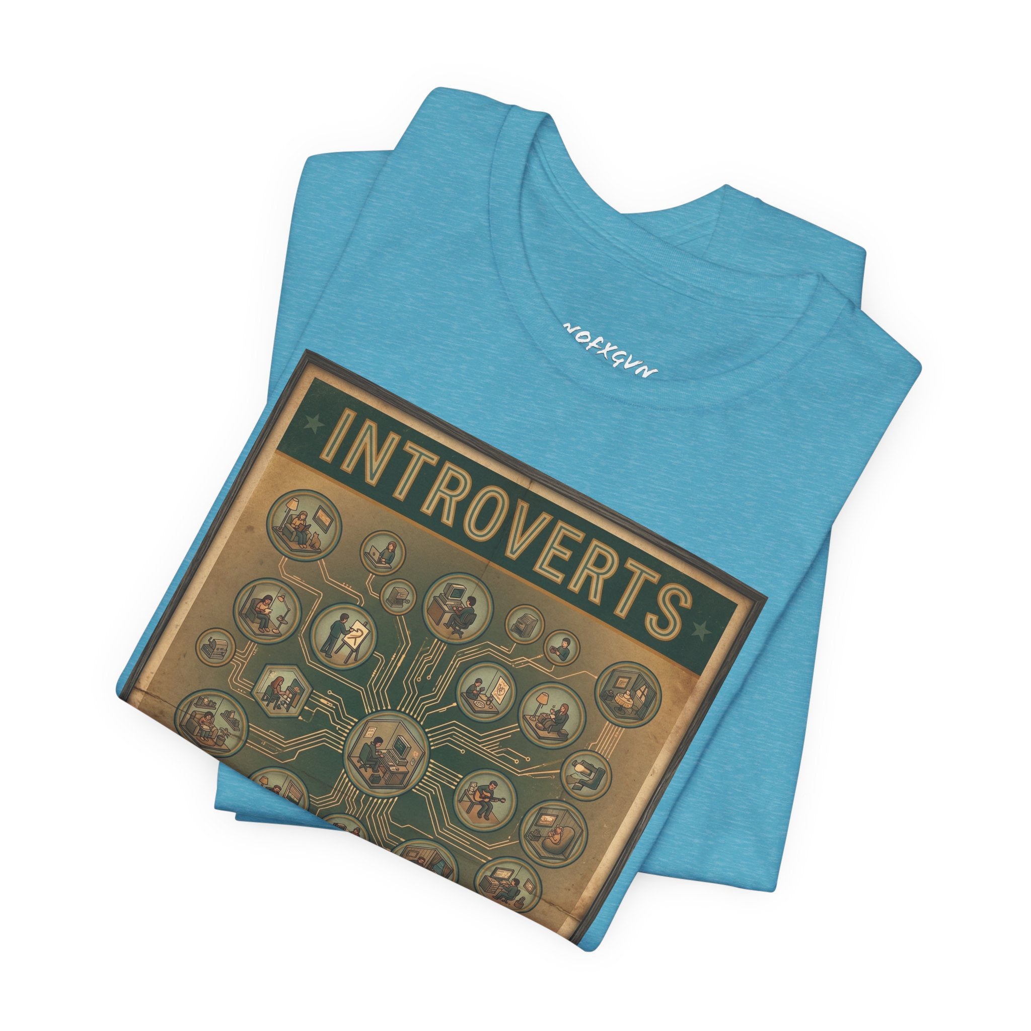 Introverts Unite Tee - Vintage Social Distancing T‑Shirt