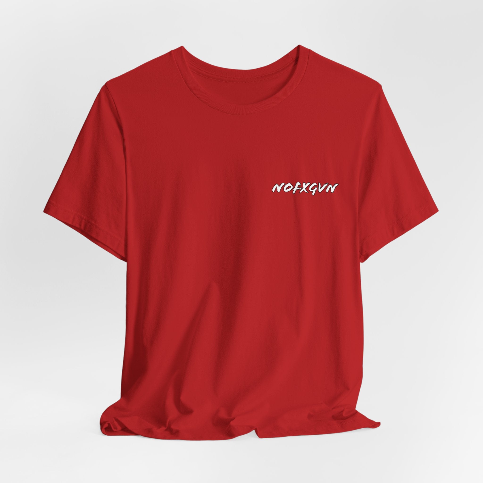 Skull & Headphones Tee in Red | NOFXGVN