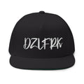 DZLFRK Script Logo Flat Bill Cap | Embroidered Snapback