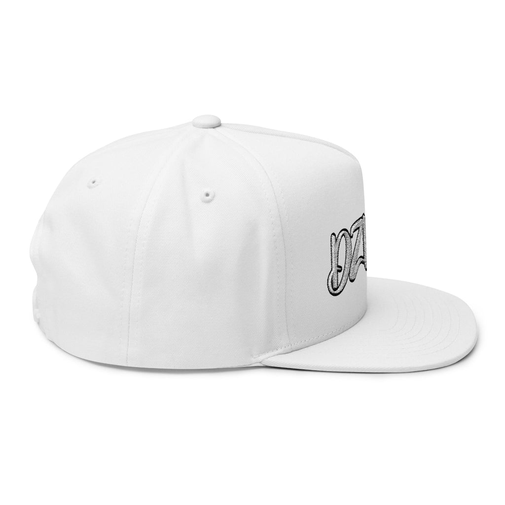 DZLFRK Script Logo Flat Bill Cap | Embroidered Snapback