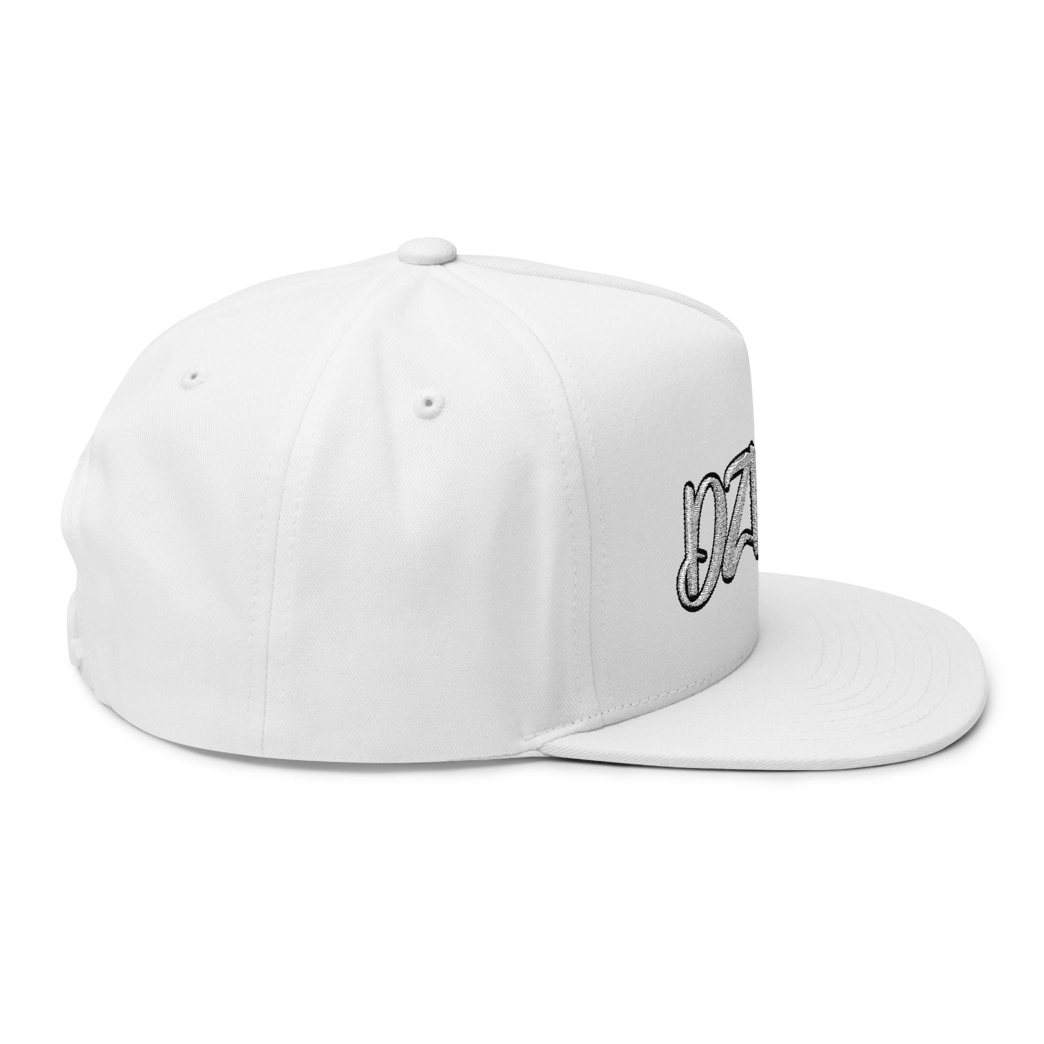 DZLFRK Script Logo Flat Bill Cap | Embroidered Snapback