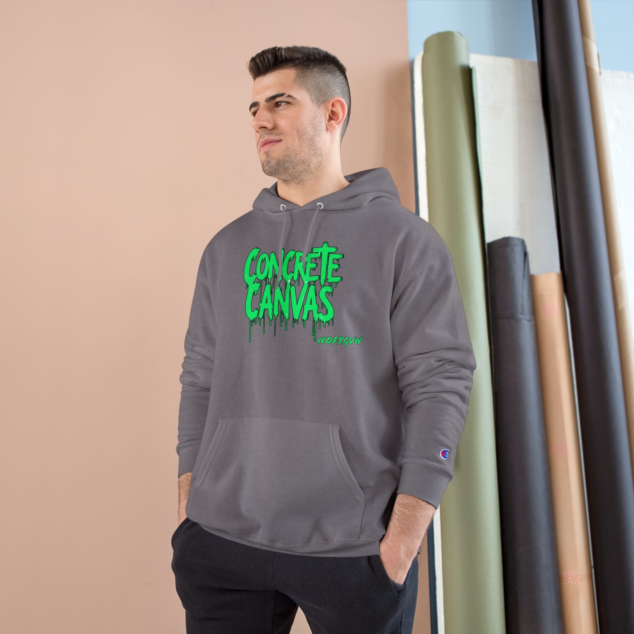 'Concrete Canvas'  Champion Hoodie