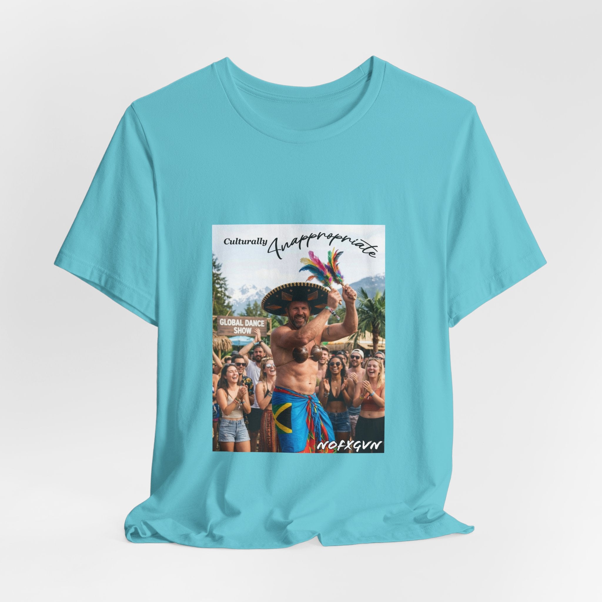 Culturally Inappropriate Tee | Retro Beach Party Photo T-Shirt