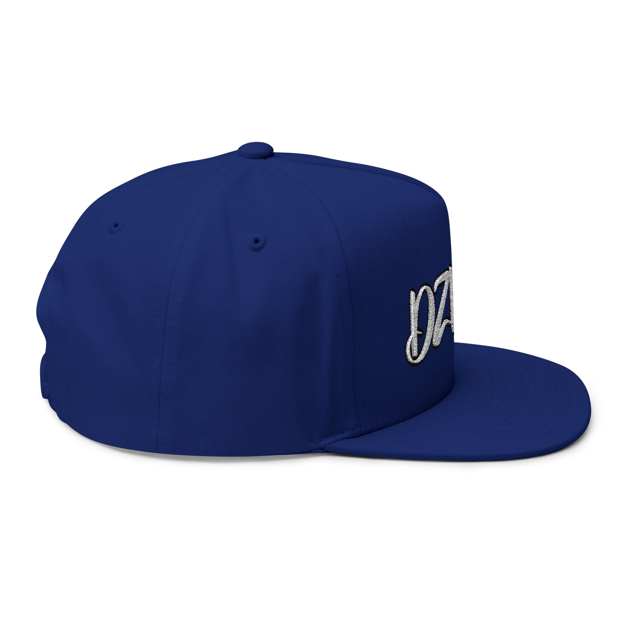 DZLFRK Script Logo Flat Bill Cap | Embroidered Snapback