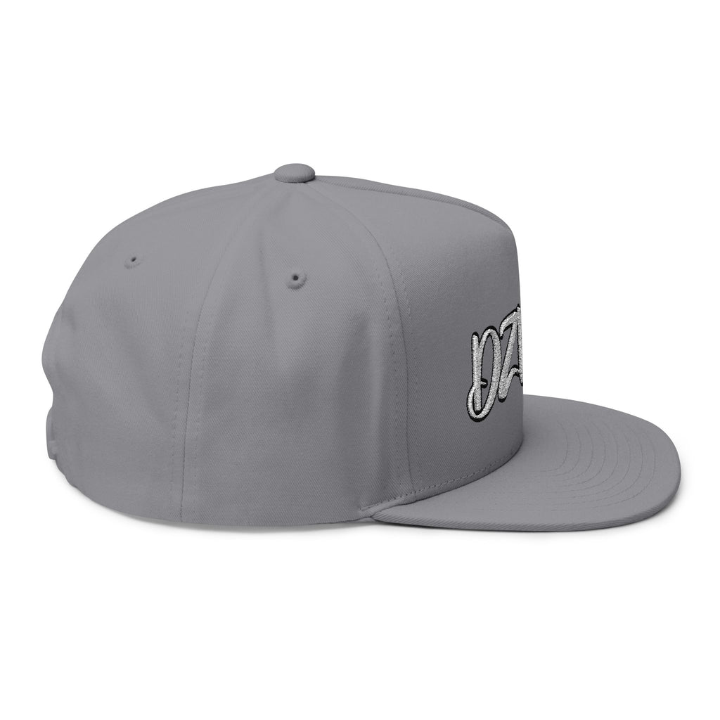 DZLFRK Script Logo Flat Bill Cap | Embroidered Snapback