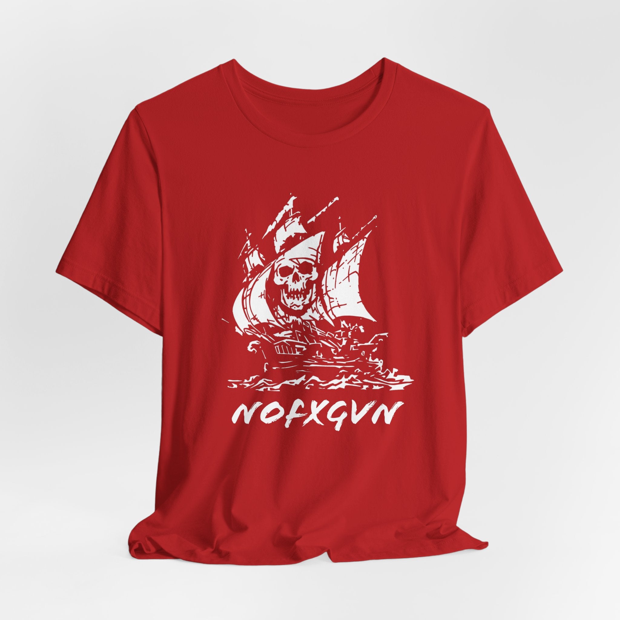 NOFXGVN 'Pirate Bay' Tee in Red | NOFXGVN