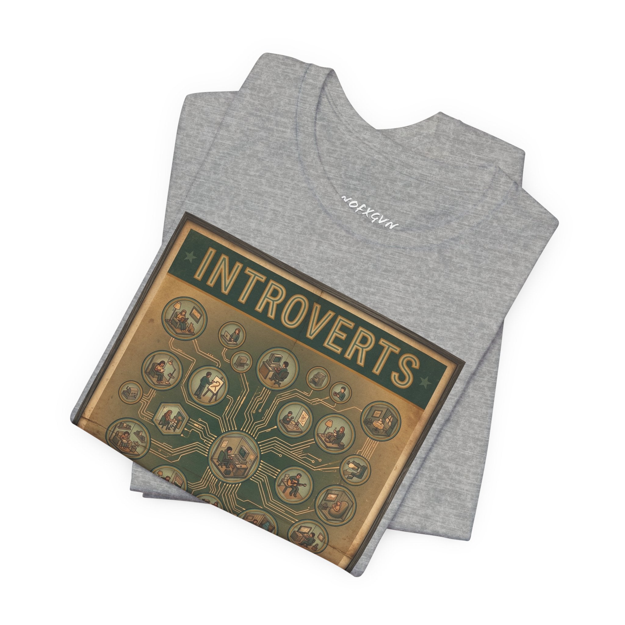 Introverts Unite Tee - Vintage Social Distancing T‑Shirt