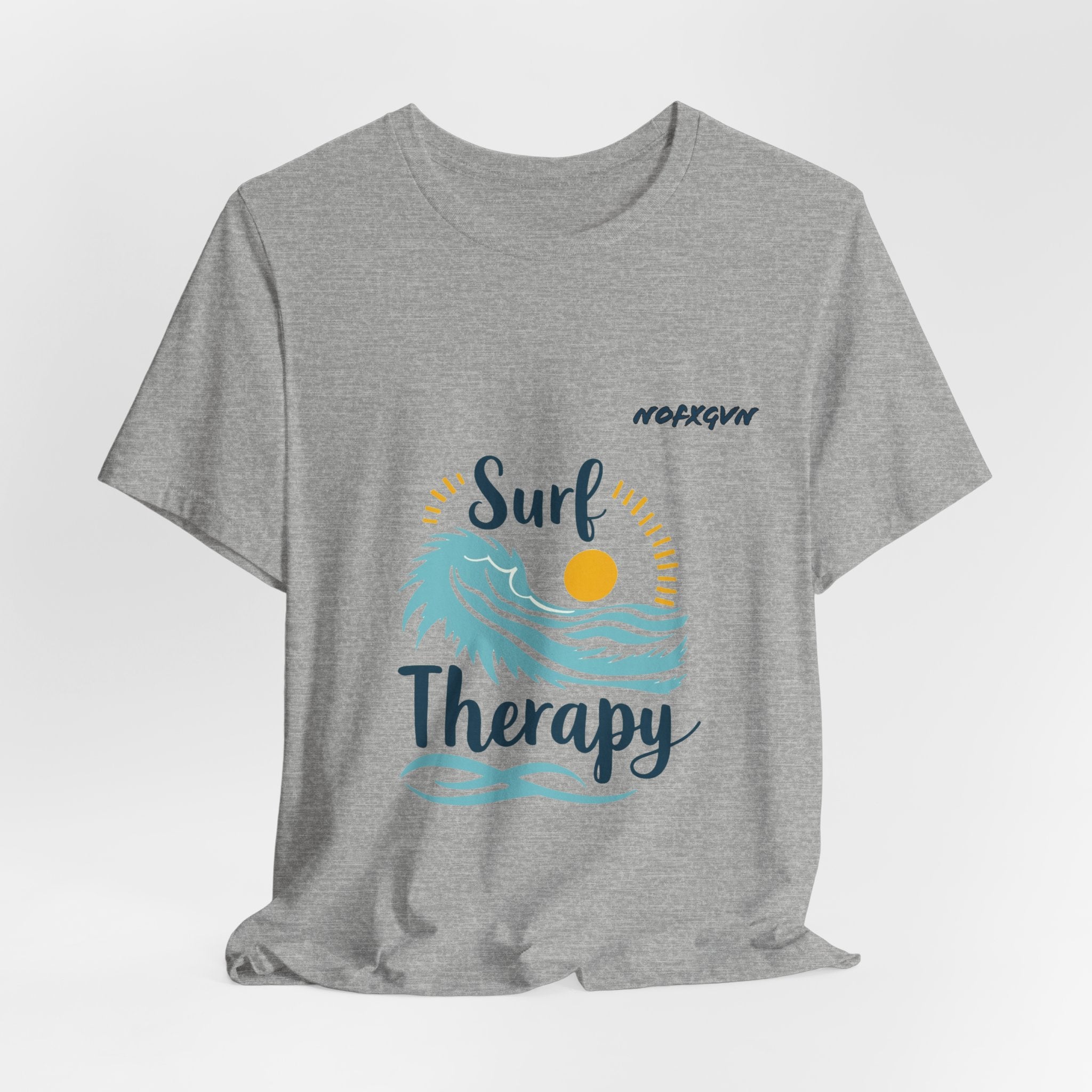 Surf Therapy Tee — Vintage Wave & Sun Casual T-Shirt