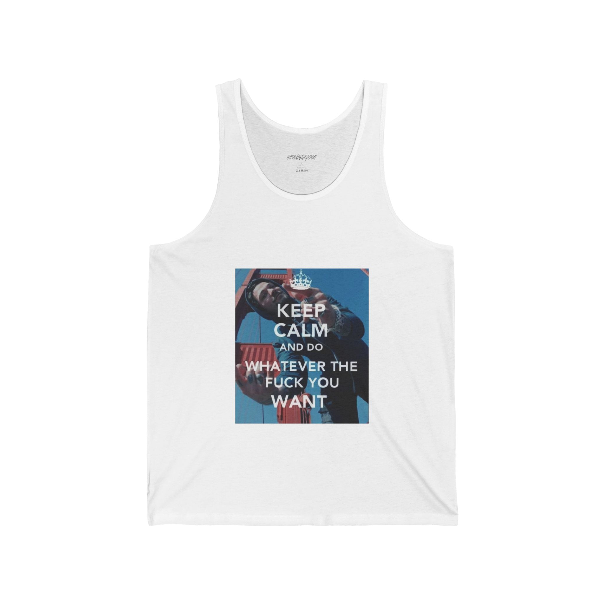 Keep Calm & Do Whatever You Want Tank in White | NOFXGVN
