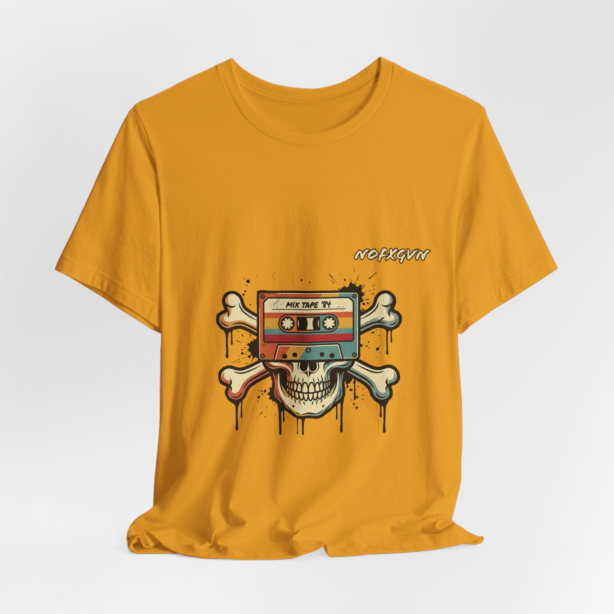 Retro Pirate Music T-Shirt in Mustard | NOFXGVN