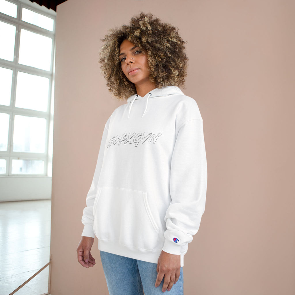 NOFXGVN - White Text Hoodie