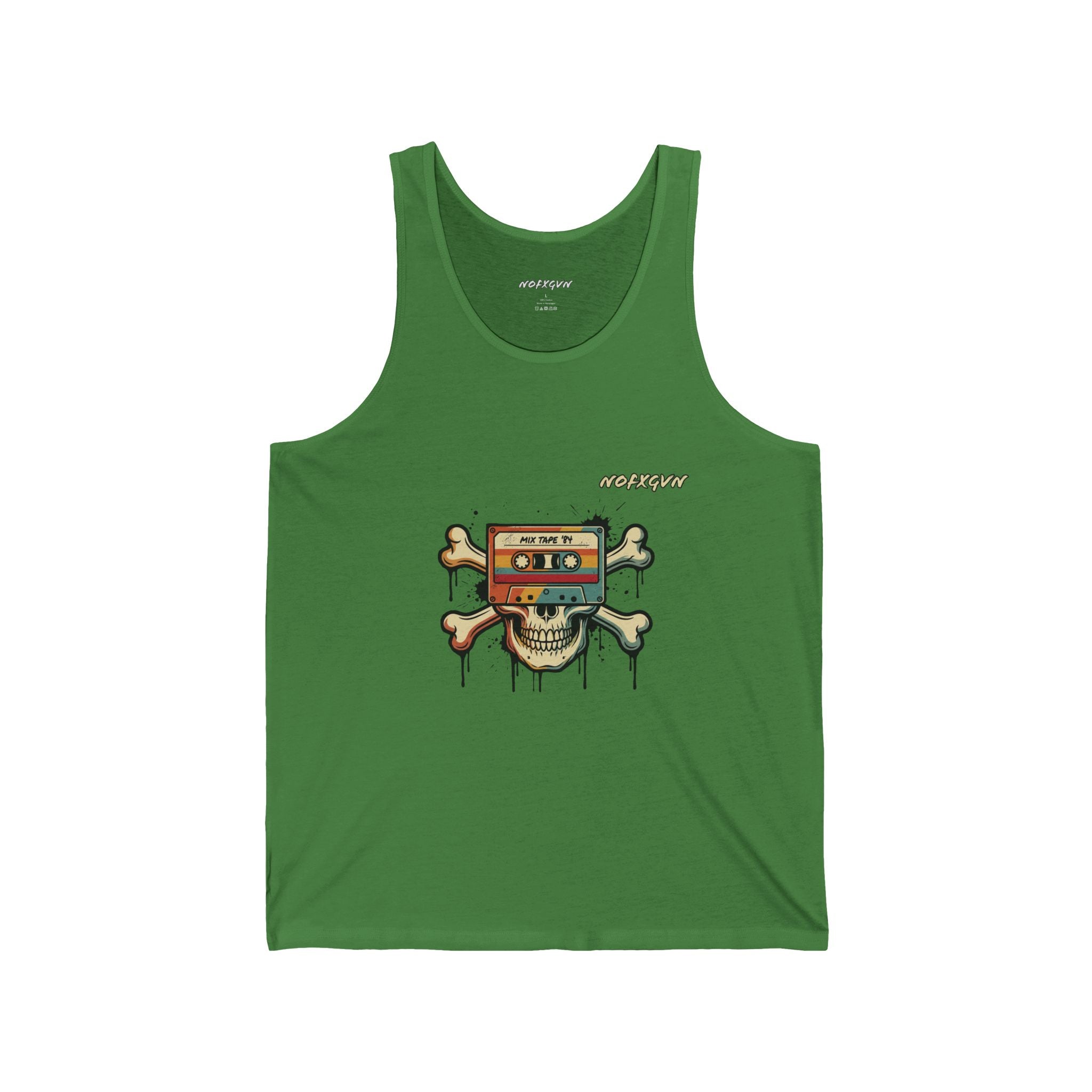 Retro Music Pirate Tank Top in Leaf | NOFXGVN