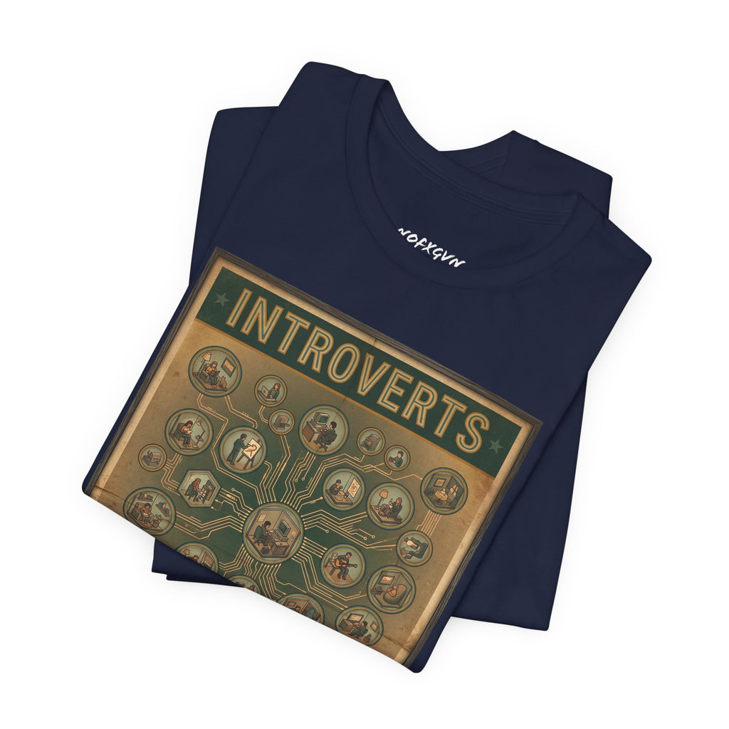 Introverts Unite Tee - Vintage Social Distancing T‑Shirt
