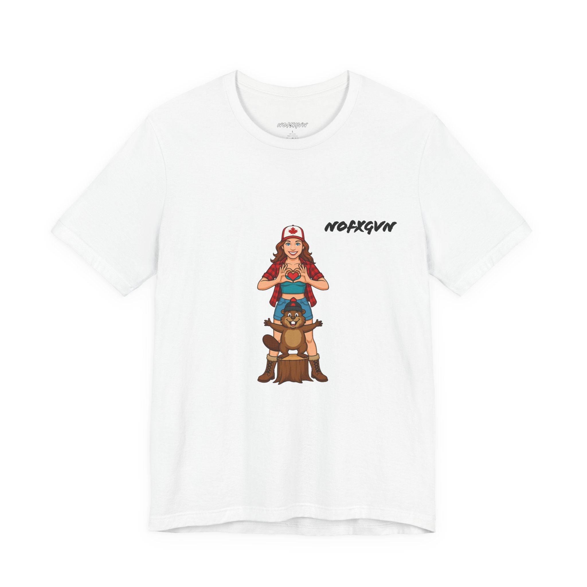 I LOVE CANADIAN BEAVER 2 t-shirt in White | NOFXGVN