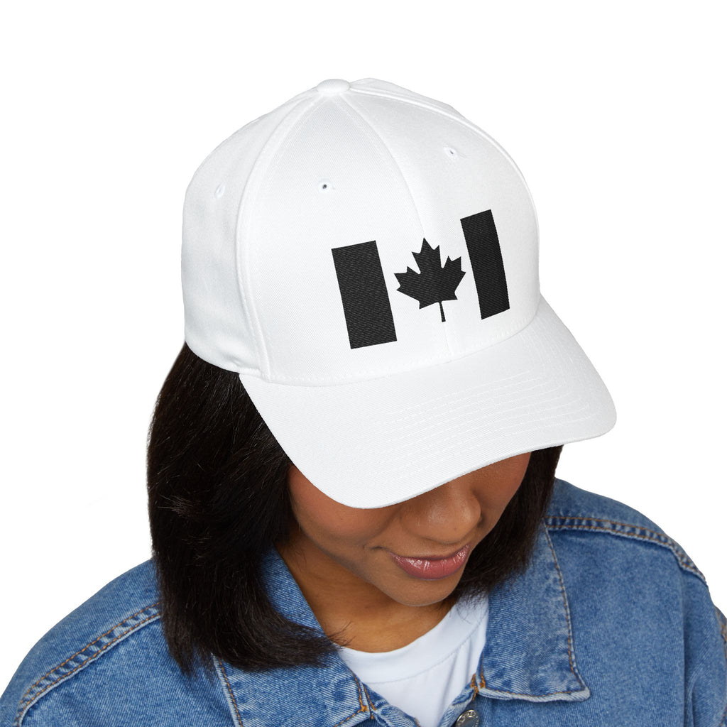 Embroidered Canadian Flag Flex-Fit Cap