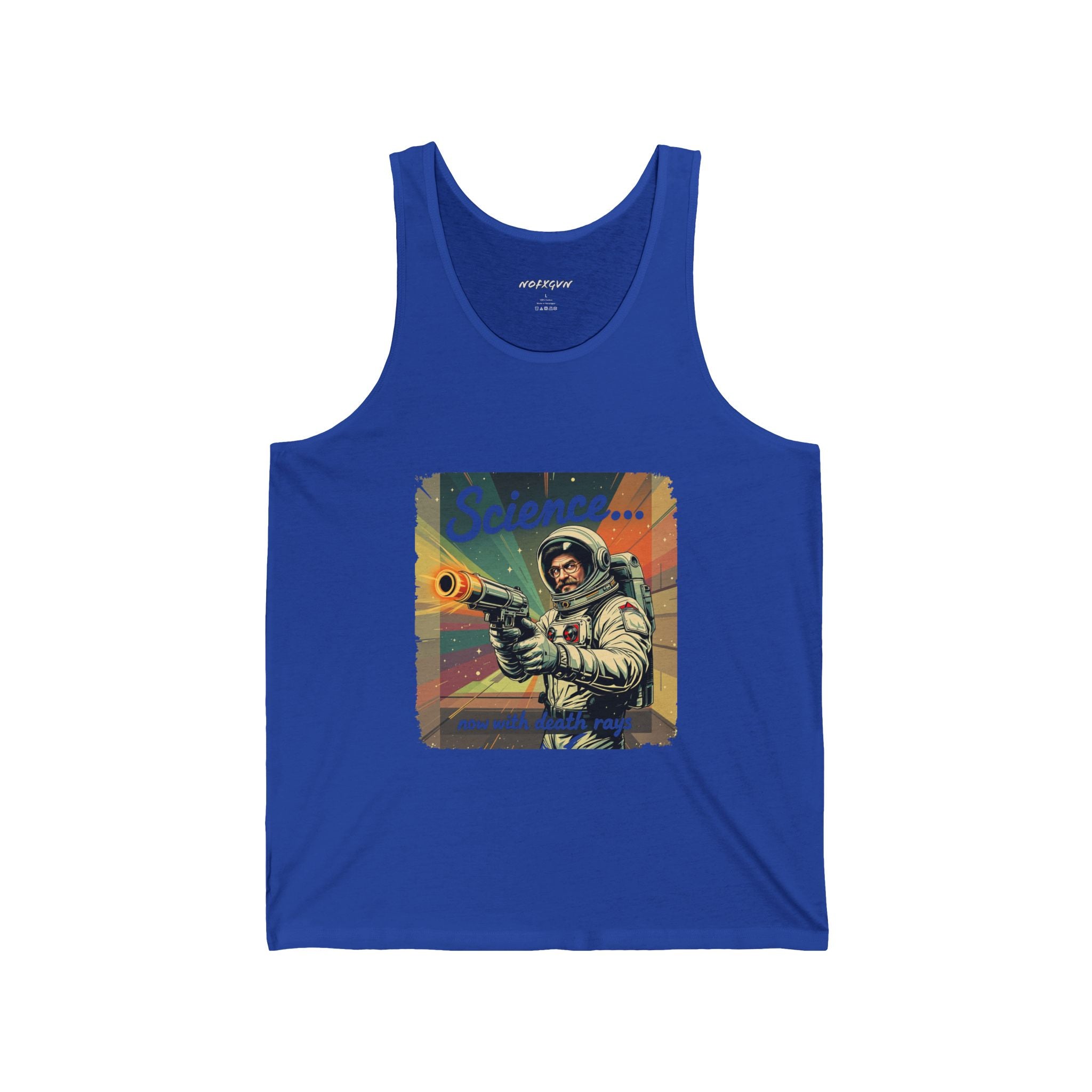 Science Retro Astronaut Tank Top in True Royal | NOFXGVN