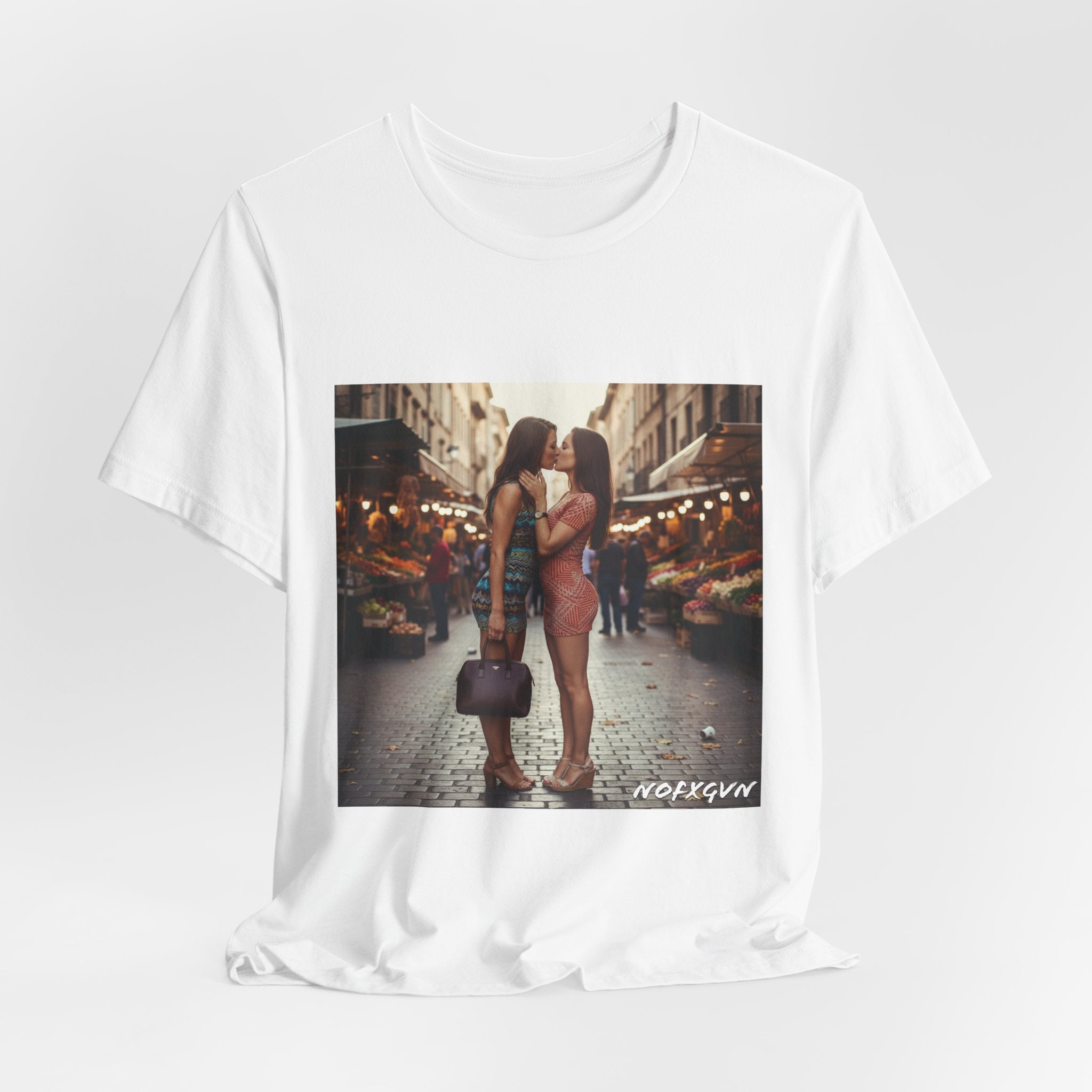 Kissing Chicks Tee in White | NOFXGVN