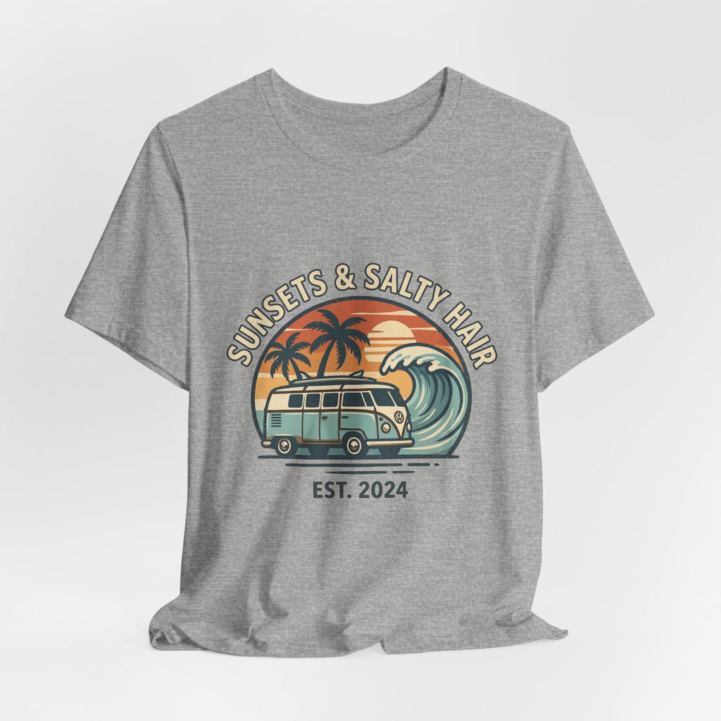 Sunsets & Salty Hair Tee in Athletic Heather | NOFXGVN