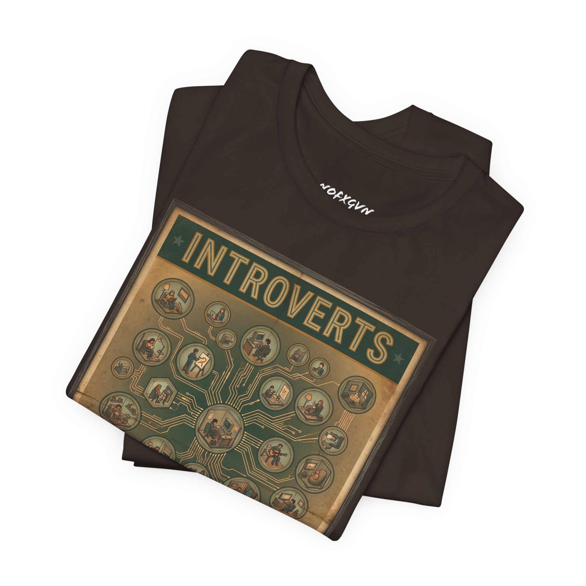 Introverts Unite Tee - Vintage Social Distancing T‑Shirt