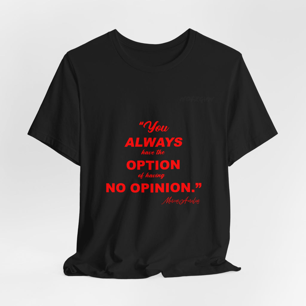 Marcus Aurelius Quote Tee in Black | NOFXGVN