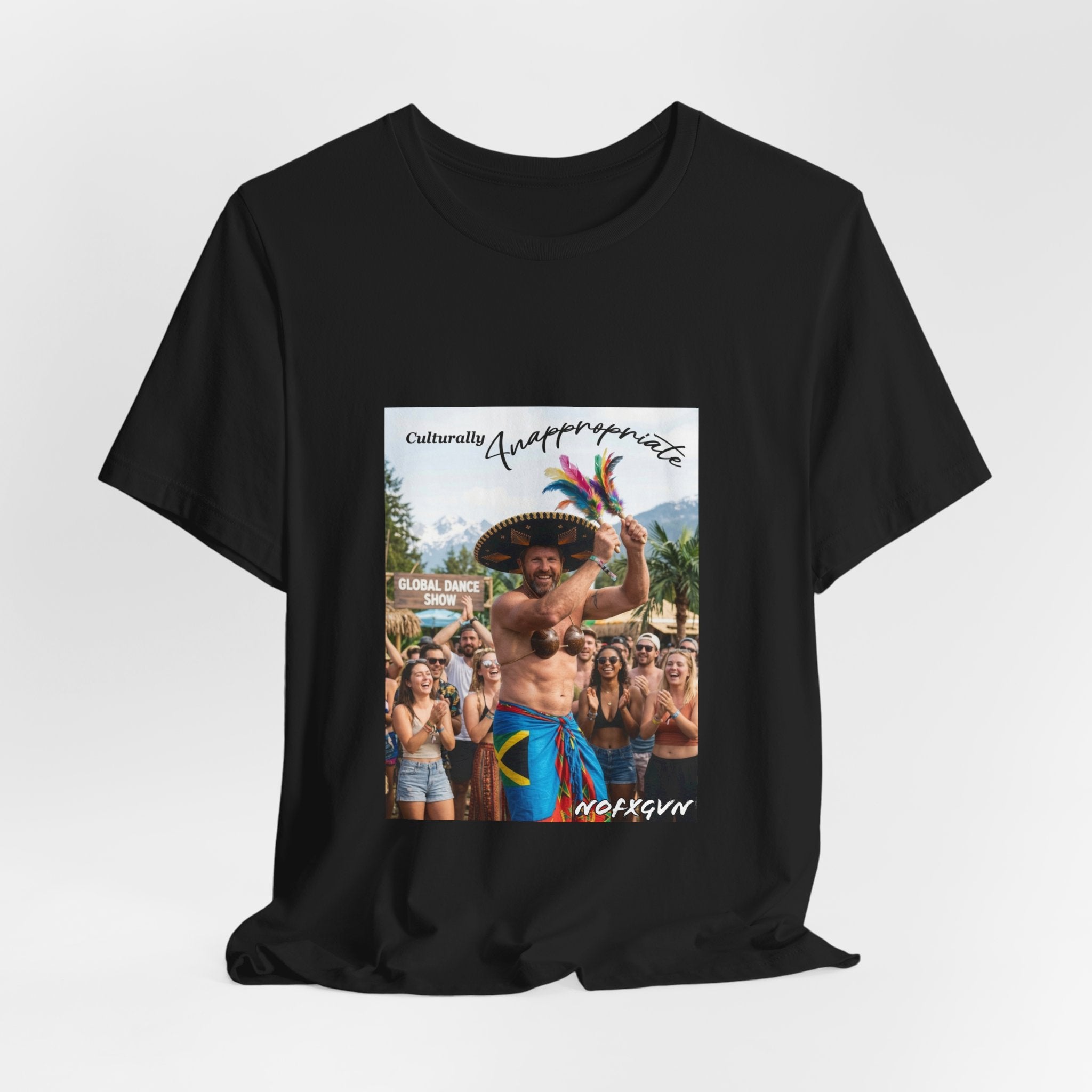 Culturally Inappropriate Tee | Retro Beach Party Photo T-Shirt