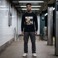 Vintage 'Cool Story Bro' Long Sleeve Tee in Black | NOFXGVN