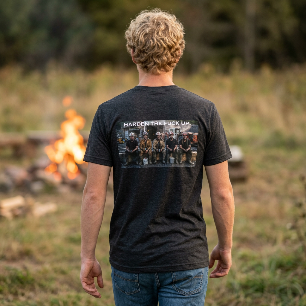 Harden The F*** Up Tee in Dark Grey Heather | NOFXGVN