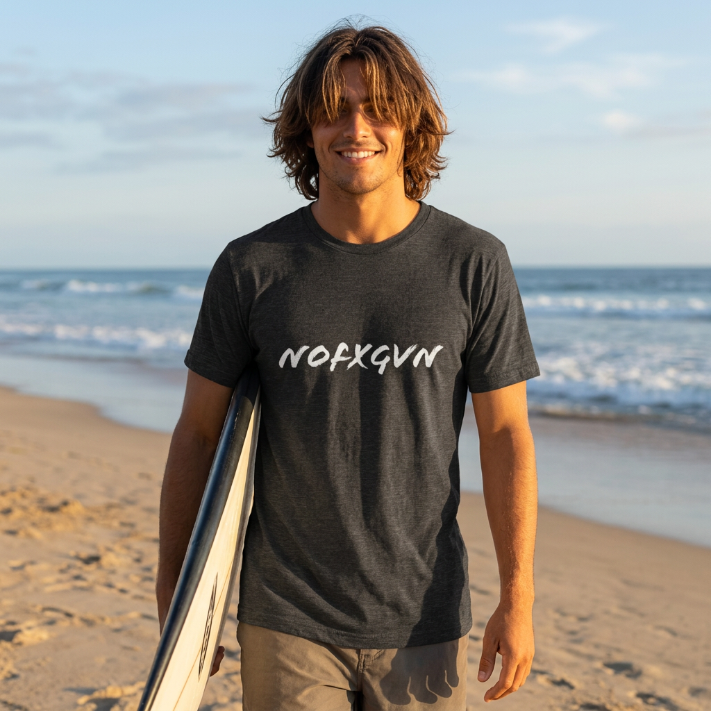 NOFXGVN Short Sleeve Tee in Dark Grey Heather | NOFXGVN