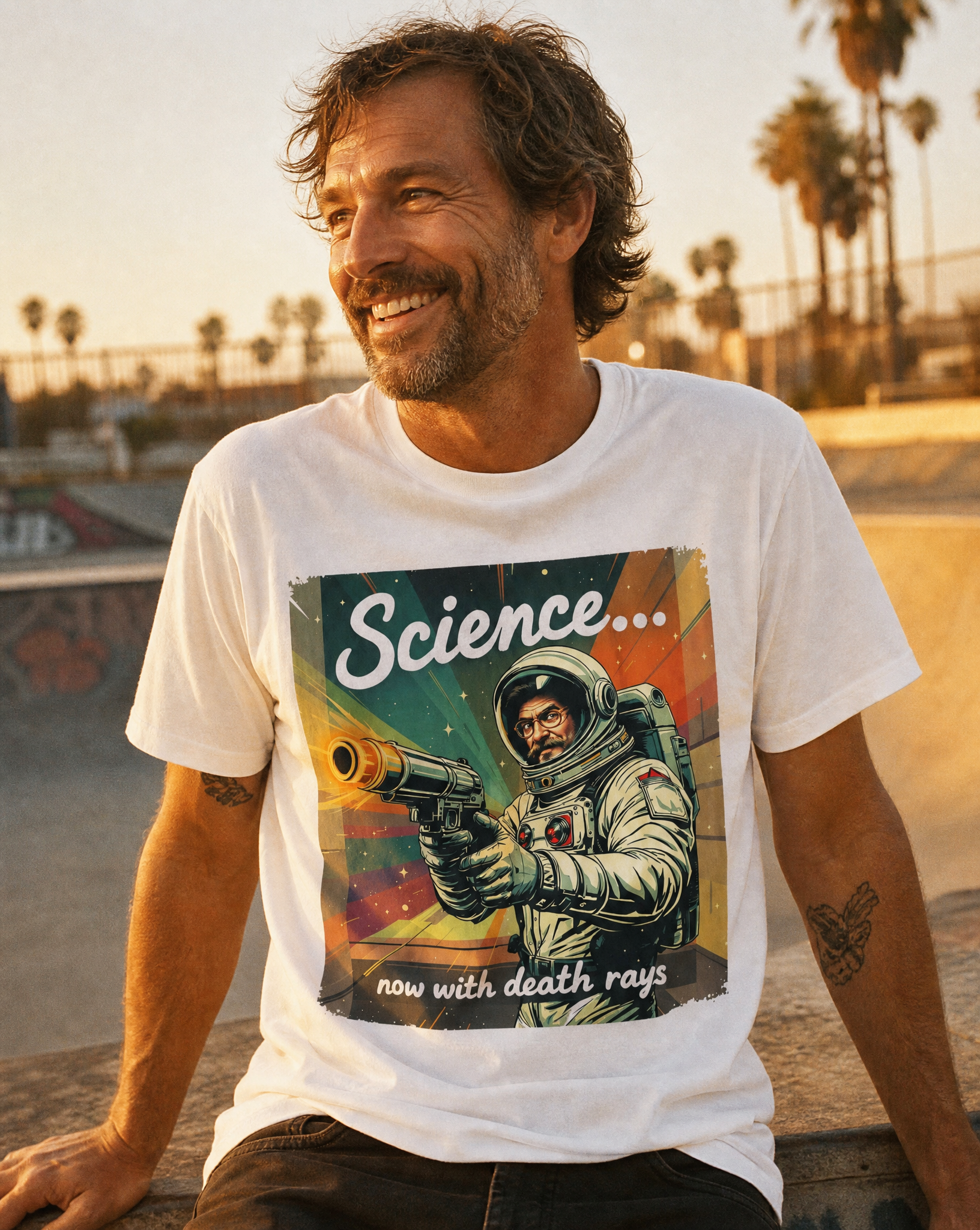 SCIENCE: Now with DEATH RAYS! T-Shirt | NOFXGVN